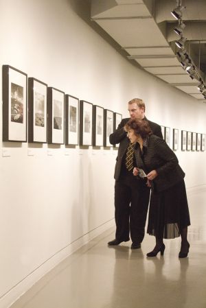 Film Festival Clare Bloom and Tony Earnshaw touring the galleries march 25 2011 image 5 sm.jpg